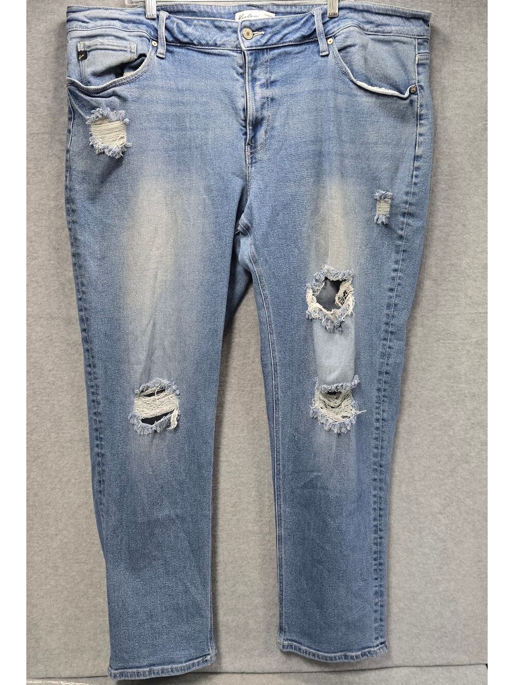 Kancan Light Wash Distressed Jeans Size 24